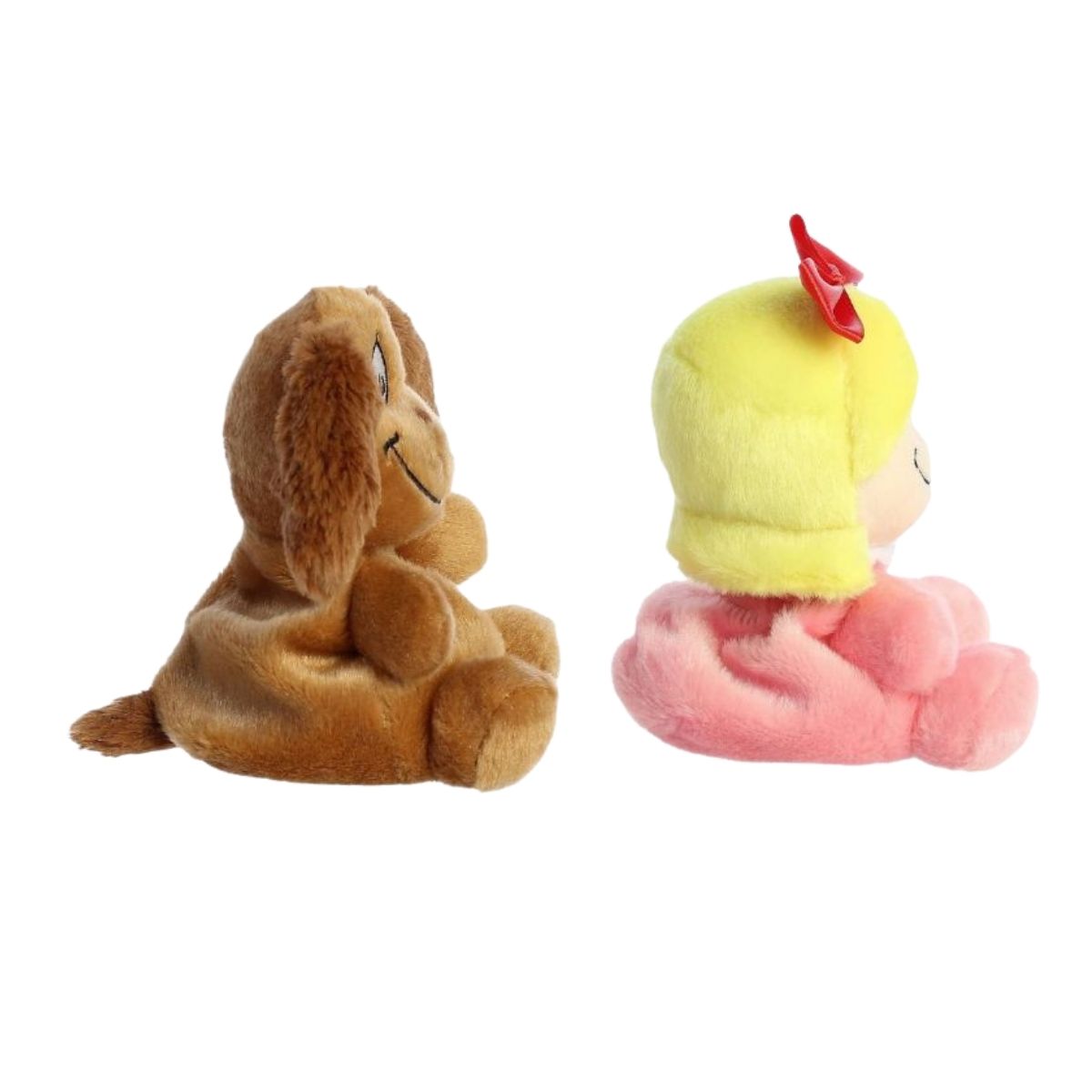 Aurora® Palm Pals™ Dr. Seuss™ The Grinch 5 Inch Christmas Duo Plush Set, Cindy Lou, & Max
