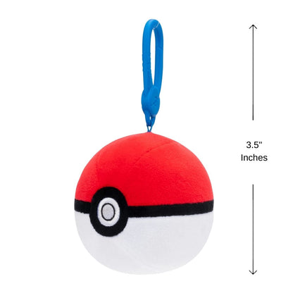 Pokemon™ 3.5 Inch Backpack Clip-On Poke Ball Plush Toy