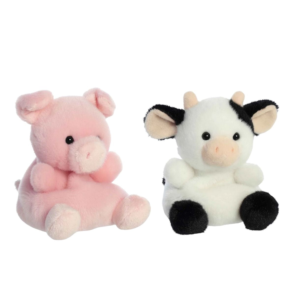 Aurora® Palm Pals™ Farm Duo 5" Inch Plush Set Sweetie Cow & Wizard Pig