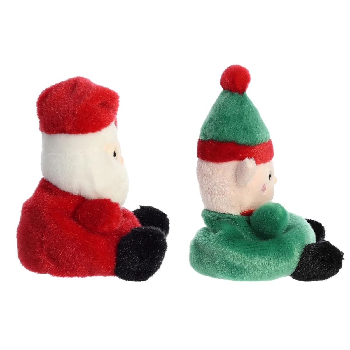 Aurora® Palm Pals™ Christmas Duo 5" Inch Plush Set, Santa Claus & Jolly Elf