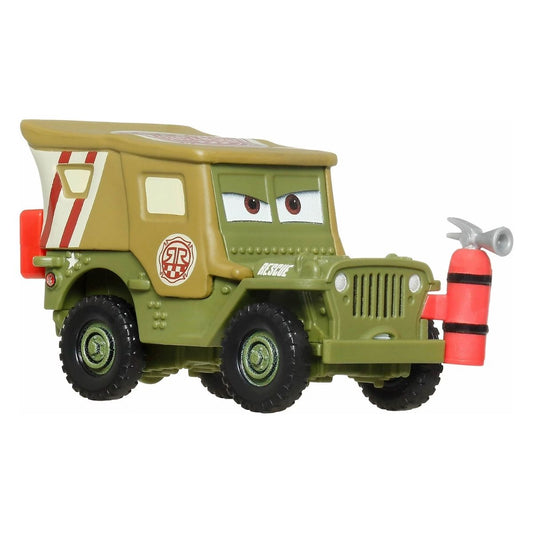Disney Pixar Cars Radiator Springs Race & Rescue Character Scale 1:55 Die-Cast Car Vehicle, Sarge