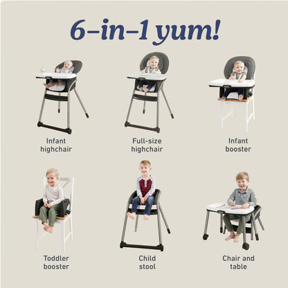 Graco® Table2Table LX 6-in-1 Highchair with Infant Head Support & One-Hand Removable Tray, Arrows