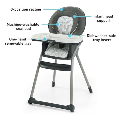 Graco® Table2Table LX 6-in-1 Highchair with Infant Head Support & One-Hand Removable Tray, Arrows