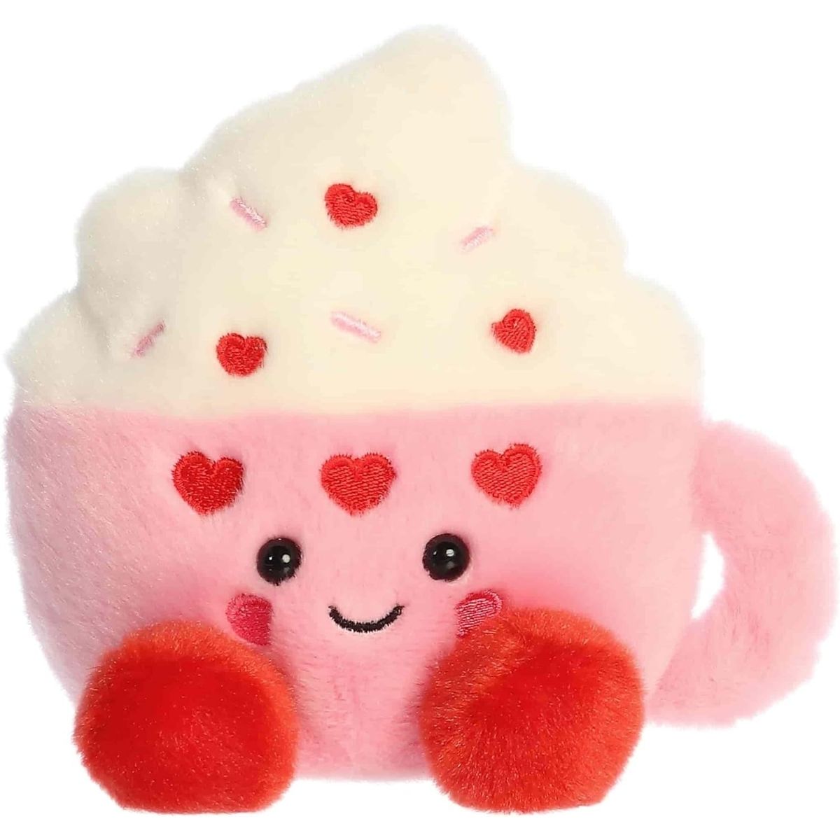 Aurora® Palm Pals™  Harper Heart Latte™ 5 Inch Stuffed Animal Toy Seasonal