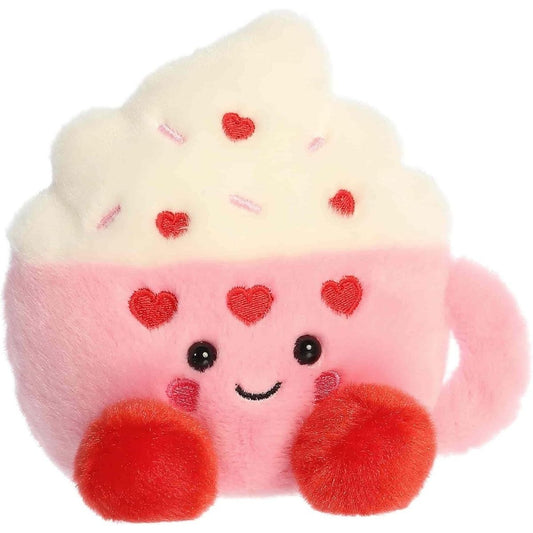 Aurora® Palm Pals™  Harper Heart Latte™ 5 Inch Stuffed Animal Toy Seasonal