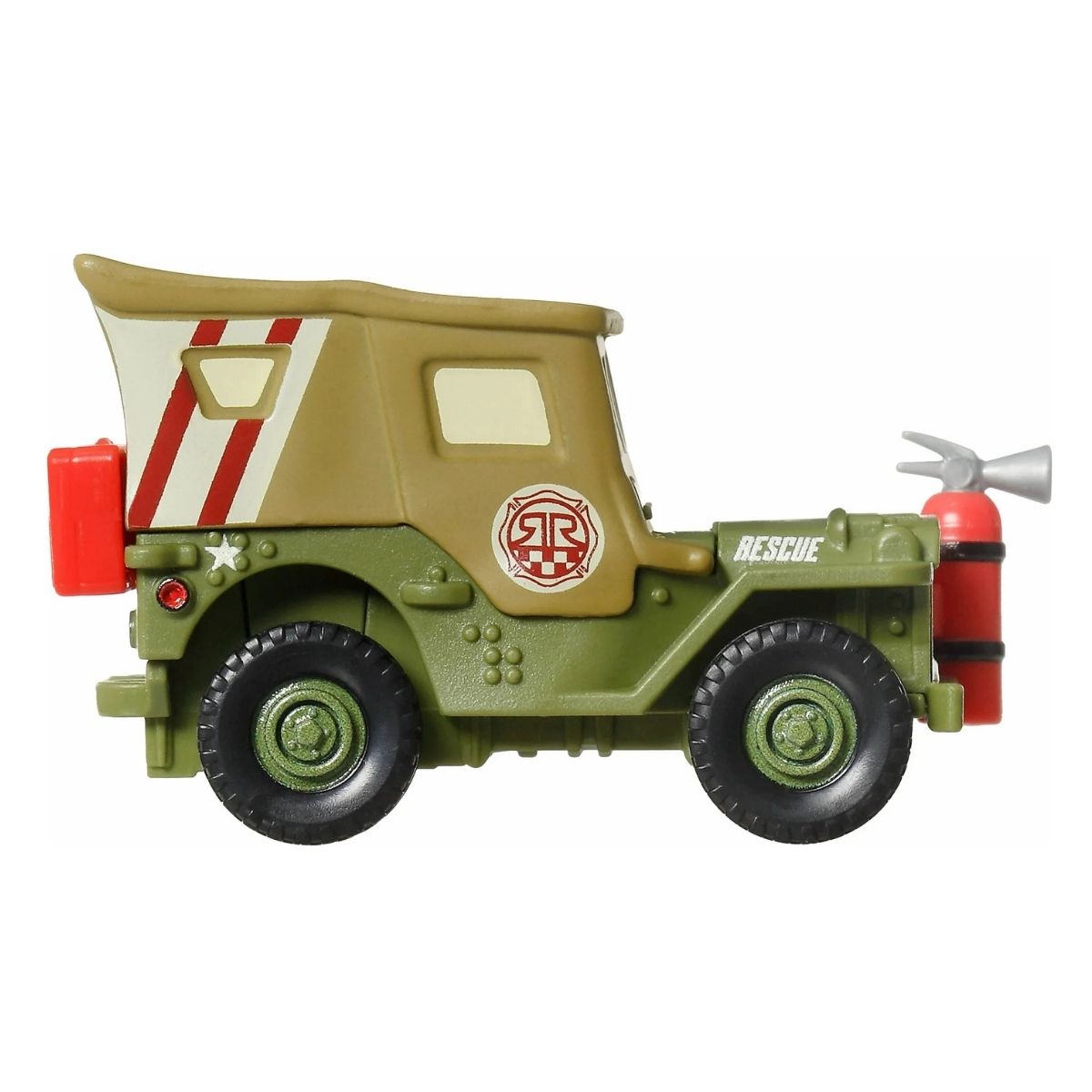 Disney Pixar Cars Radiator Springs Race & Rescue Character Scale 1:55 Die-Cast Car Vehicle, Sarge