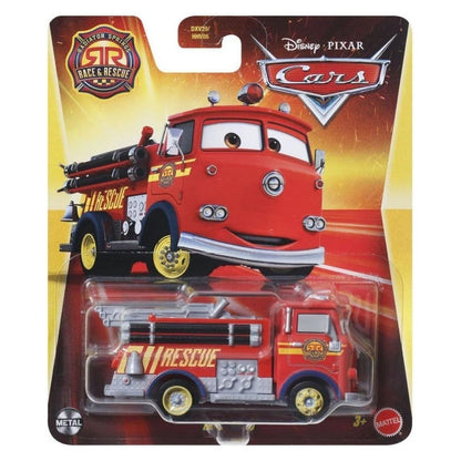 Disney Pixar Cars Radiator Springs Race & Rescue Character Scale 1:55 Die-Cast Car Vehicle, Red