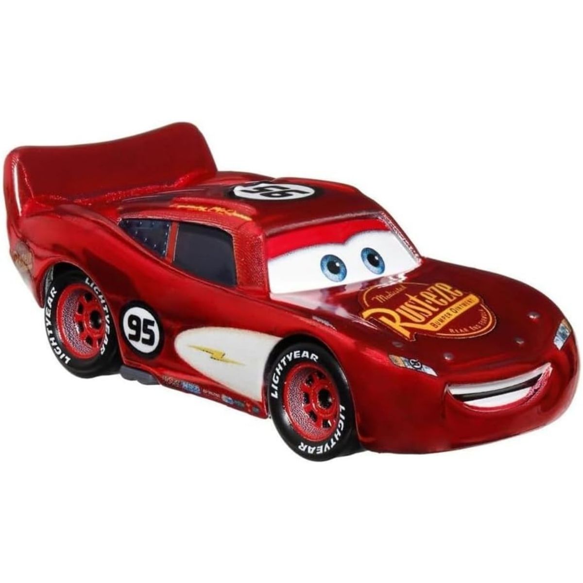Mattel Disney Pixar Cars Lightning McQueen 1:55 Die-Cast Car – Radiator Springs Metal Toy Vehicle with Rolling Wheels