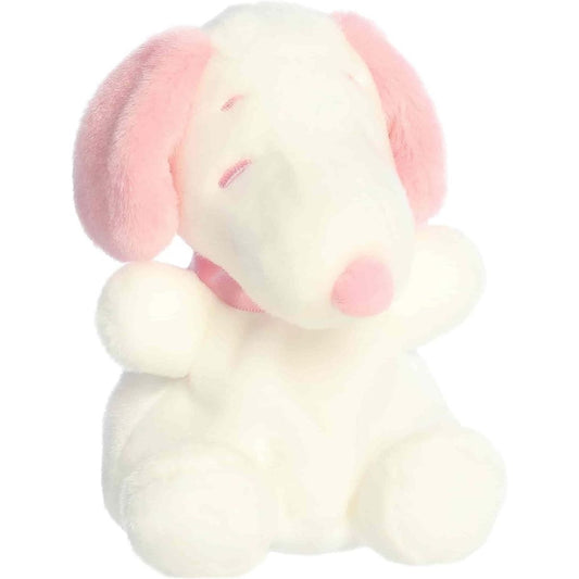 Aurora® Palm Pals™ Peanuts Snoopy Pink & White™ 5 Inch Stuffed Animal Toy