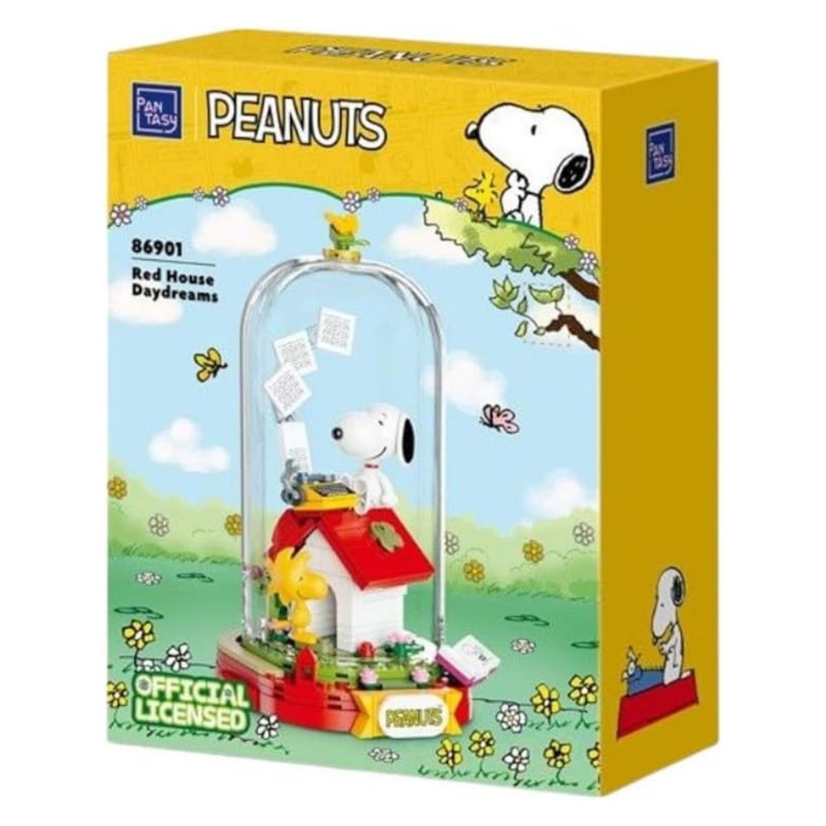 Pantasy Peanuts Snoopy Fantasia Series: Red House Dreams Building Block Set – 226 Piece Collectible Display