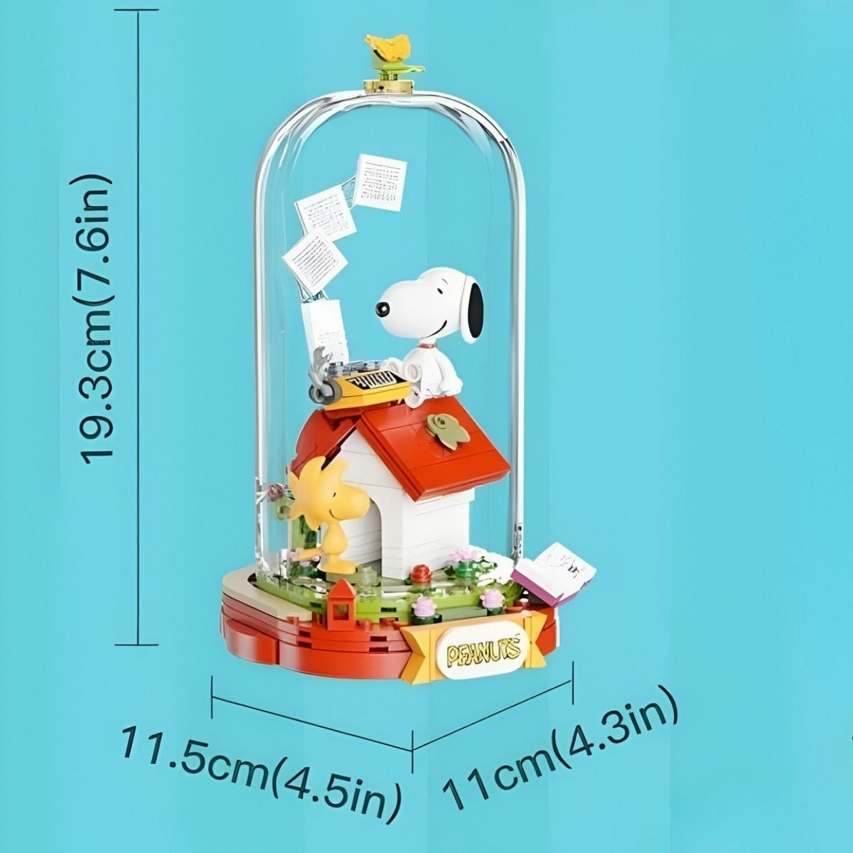 Pantasy Peanuts Snoopy Fantasia Series: Red House Dreams Building Block Set – 226 Piece Collectible Display