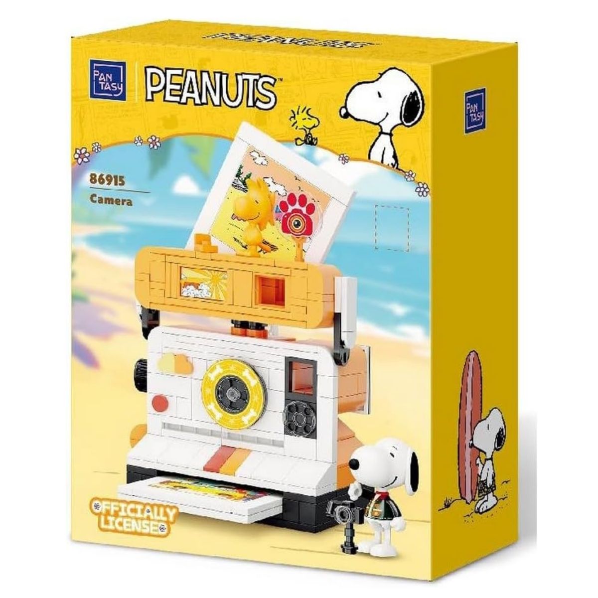 Pantasy Peanuts Snoopy Retro Camera Building Block Set - 257 Piece Collectible Display