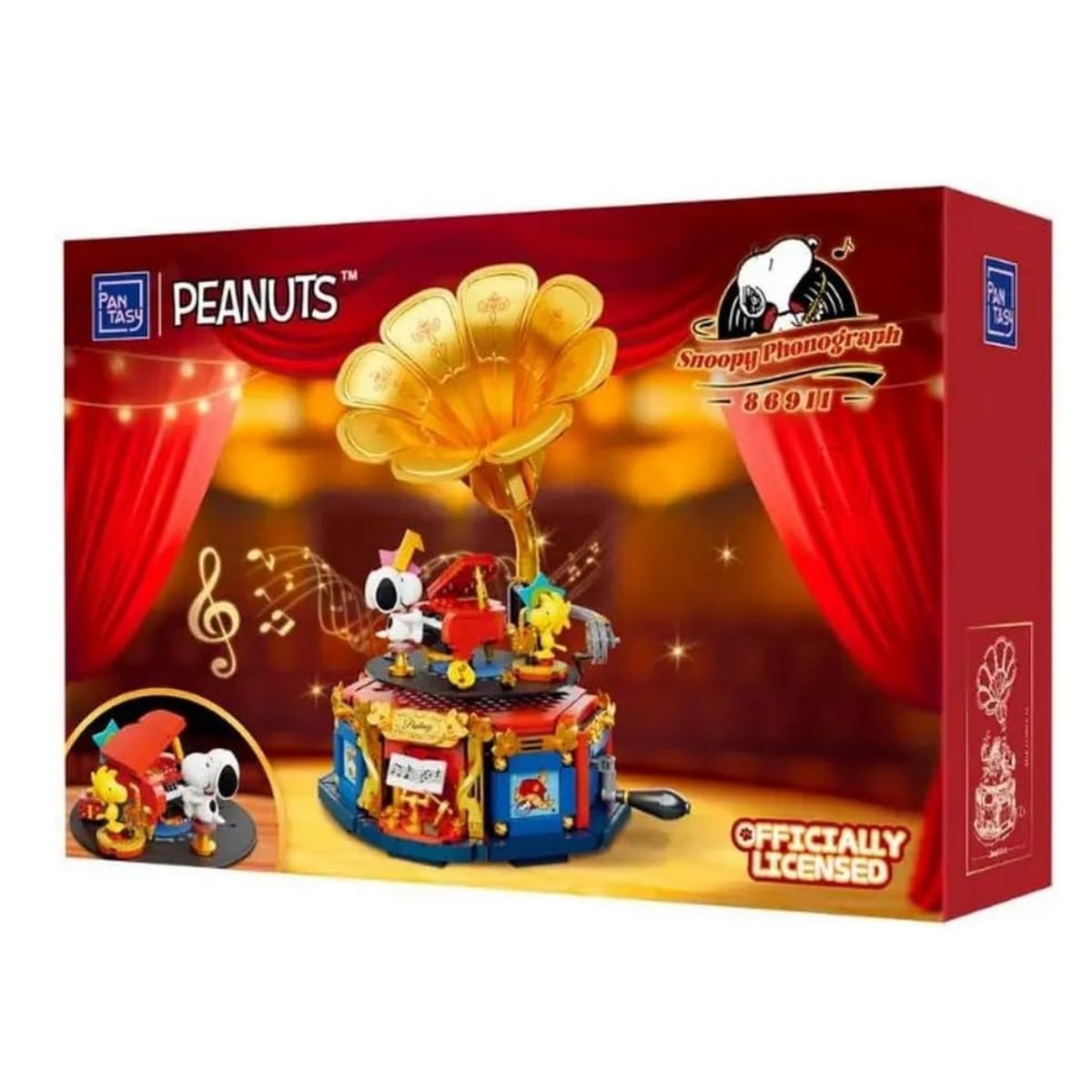 Pantasy Peanuts Snoopy Phonograph #86911 Building Block Set – 806 Piece Collector Kit