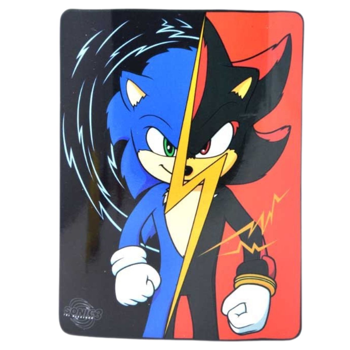 Sonic vs. Shadow: Chaos Split 45" x 60" Silky Fleece Throw Blanket