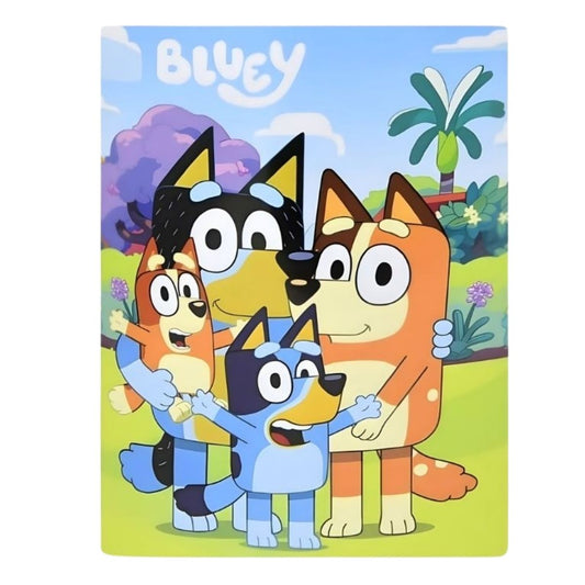 Bluey Happy Family 45" x 60" Fleece Throw Blanket