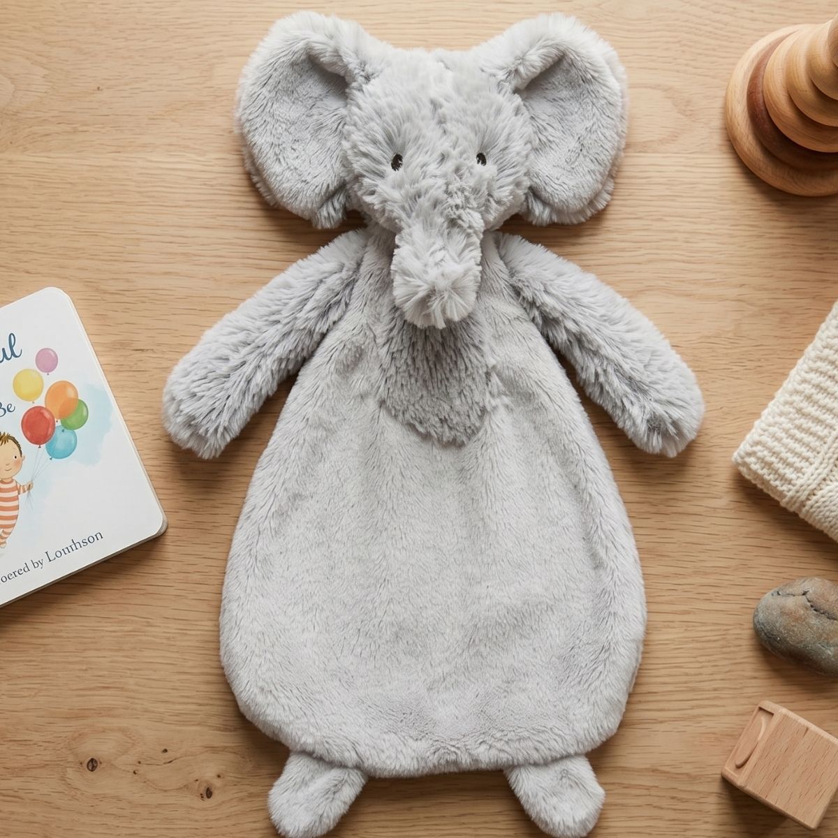 Happy Horse Elephant Enzo Plush Security Tuttle Blanket - 10-Inch