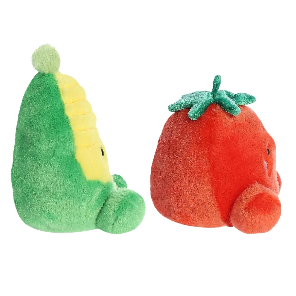 Aurora® Palm Pals™ Cravings Duo 5" Inch Plush Set, Wavey Corn & Boyd Tomato