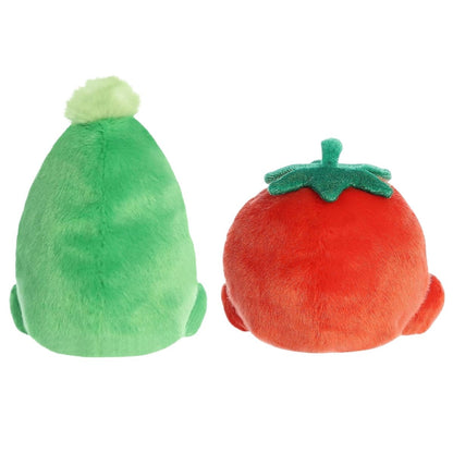 Aurora® Palm Pals™ Cravings Duo 5" Inch Plush Set, Wavey Corn & Boyd Tomato