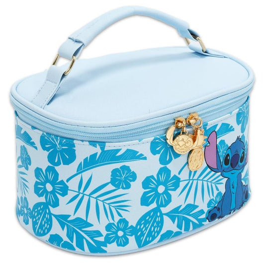 Disney Stitch Tropical Oval Cosmetic Bag Travel Case