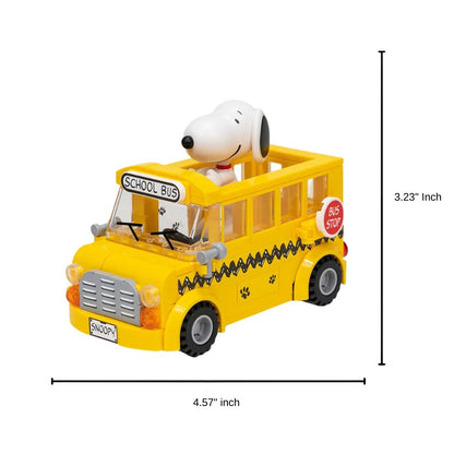 Pantasy Peanuts Snoopy Where We Go Series: School Bus Building Block Set – 169 Pieces