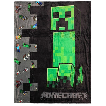 Minecraft Creeper 45" x 60" Reversible Throw Blanket