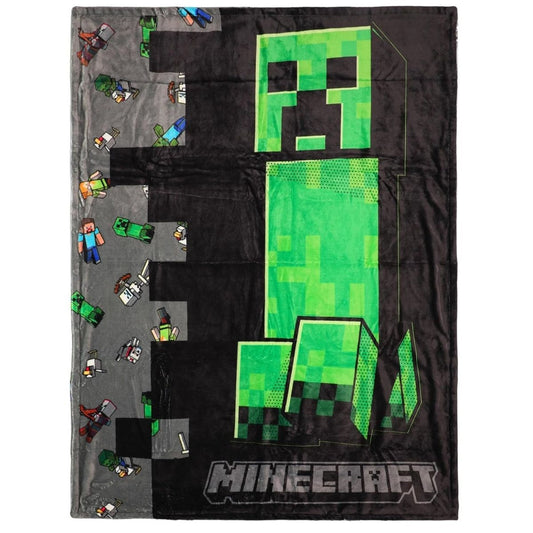 Minecraft Creeper 45" x 60" Reversible Throw Blanket
