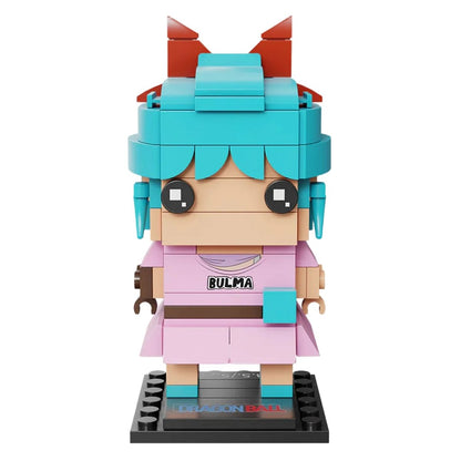 Pantasy Dragon Ball Bulma Building Block Set – 3.6" Anime Action Figure Toy, 151 Pieces