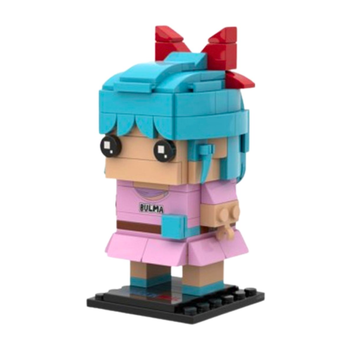 Pantasy Dragon Ball Bulma Building Block Set – 3.6" Anime Action Figure Toy, 151 Pieces