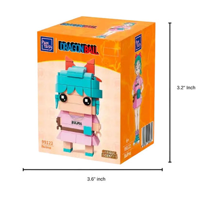 Pantasy Dragon Ball Bulma Building Block Set – 3.6" Anime Action Figure Toy, 151 Pieces
