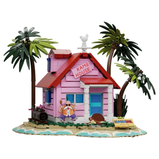 Pantasy Dragon Ball Kame House Building Block Set – 7.8" Diorama with 660 Pieces