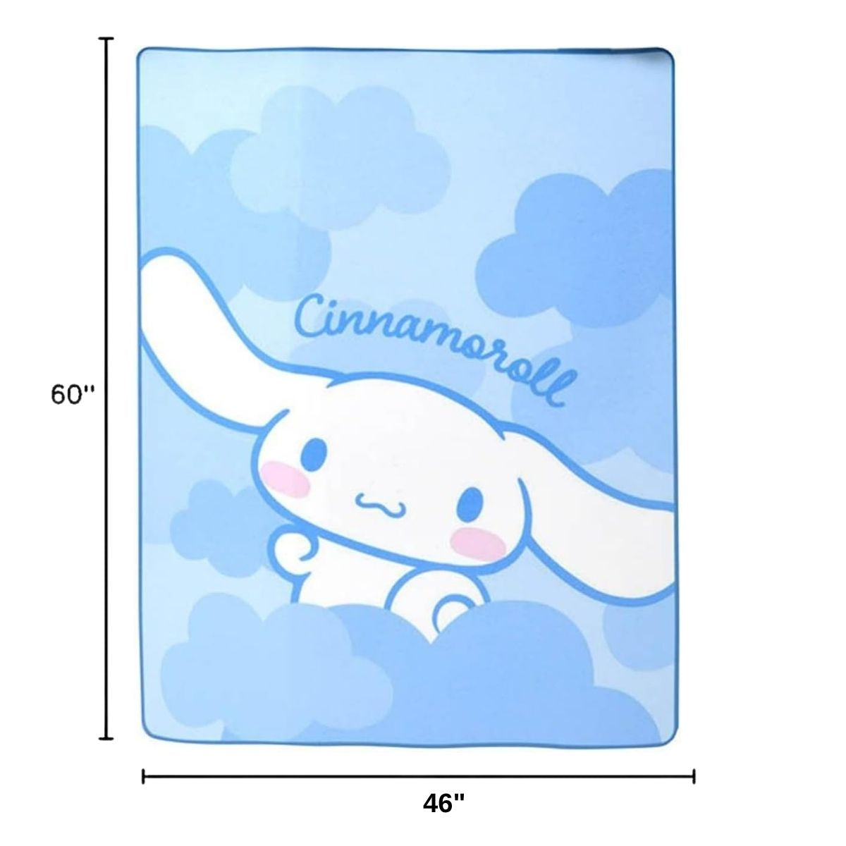 Hello Kitty & Friends Cinnamoroll 46" x 60" Silky Fleece Throw Blanket