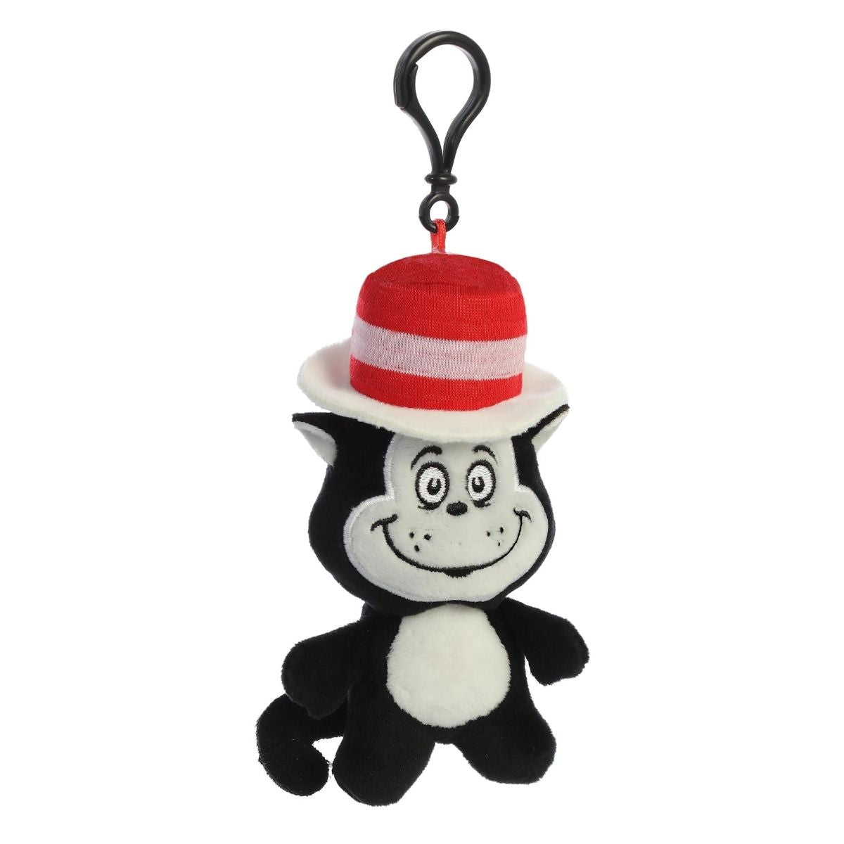 Aurora® Dr. Seuss™ 4" Inch Plush Bag Clip Keychain Set, The Cat In The Hat, Thing 1 & Thing 2
