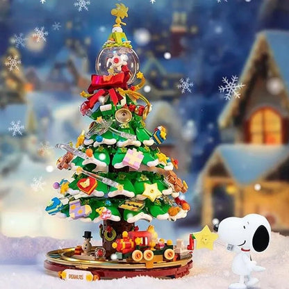 Pantasy Peanuts Snoopy Christmas Tree 86909 Building Block Set – 610-Piece Kids Toy & Holiday Collector Display