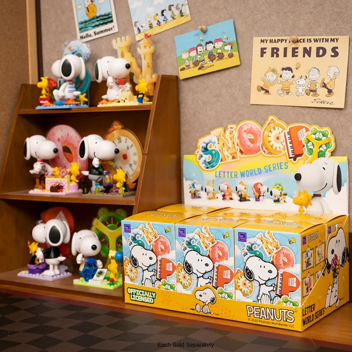 Pantasy Peanuts Snoopy Letter World Series 24-Piece Blind Box, 1 Piece