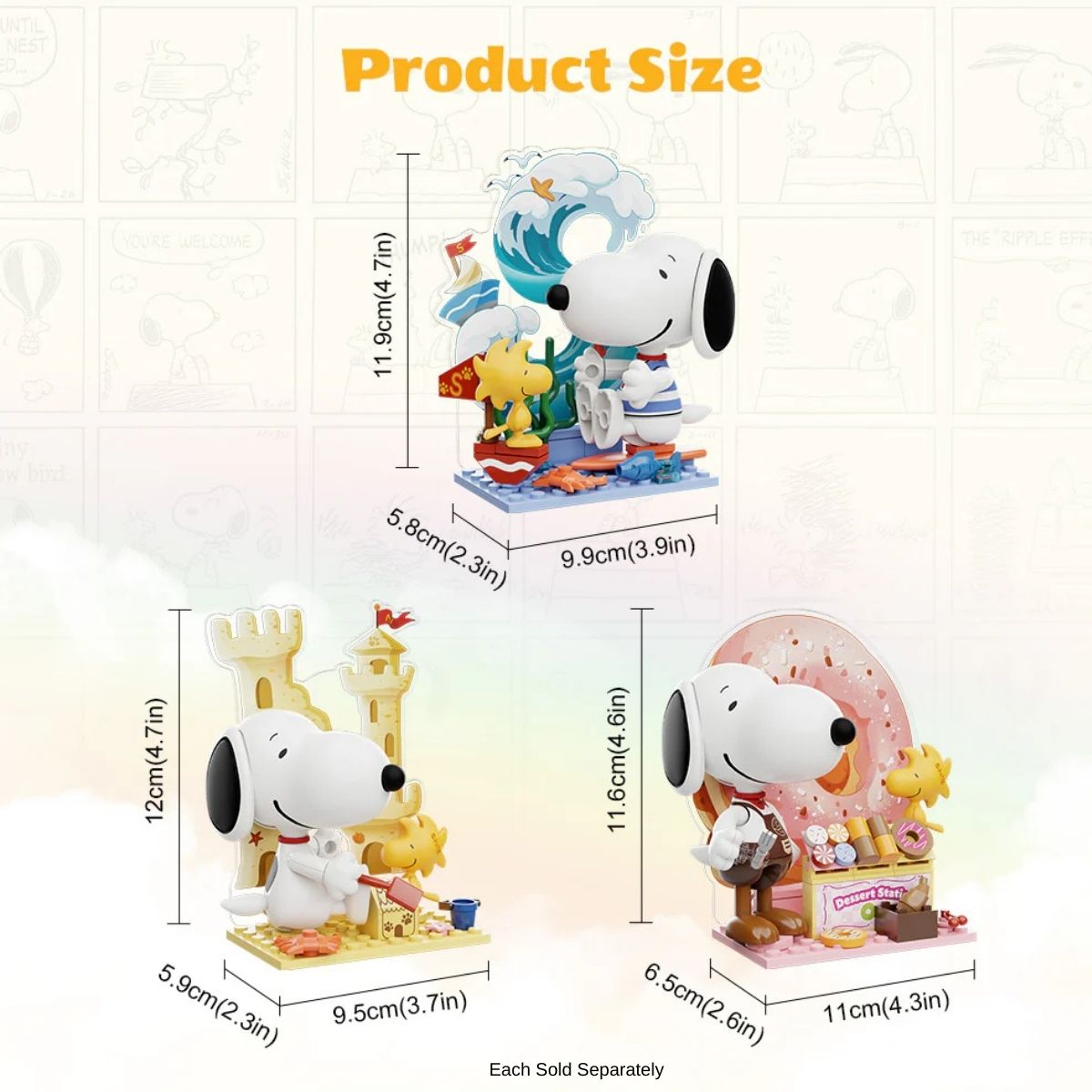 Pantasy Peanuts Snoopy Letter World Series 24-Piece Blind Box, 1 Piece