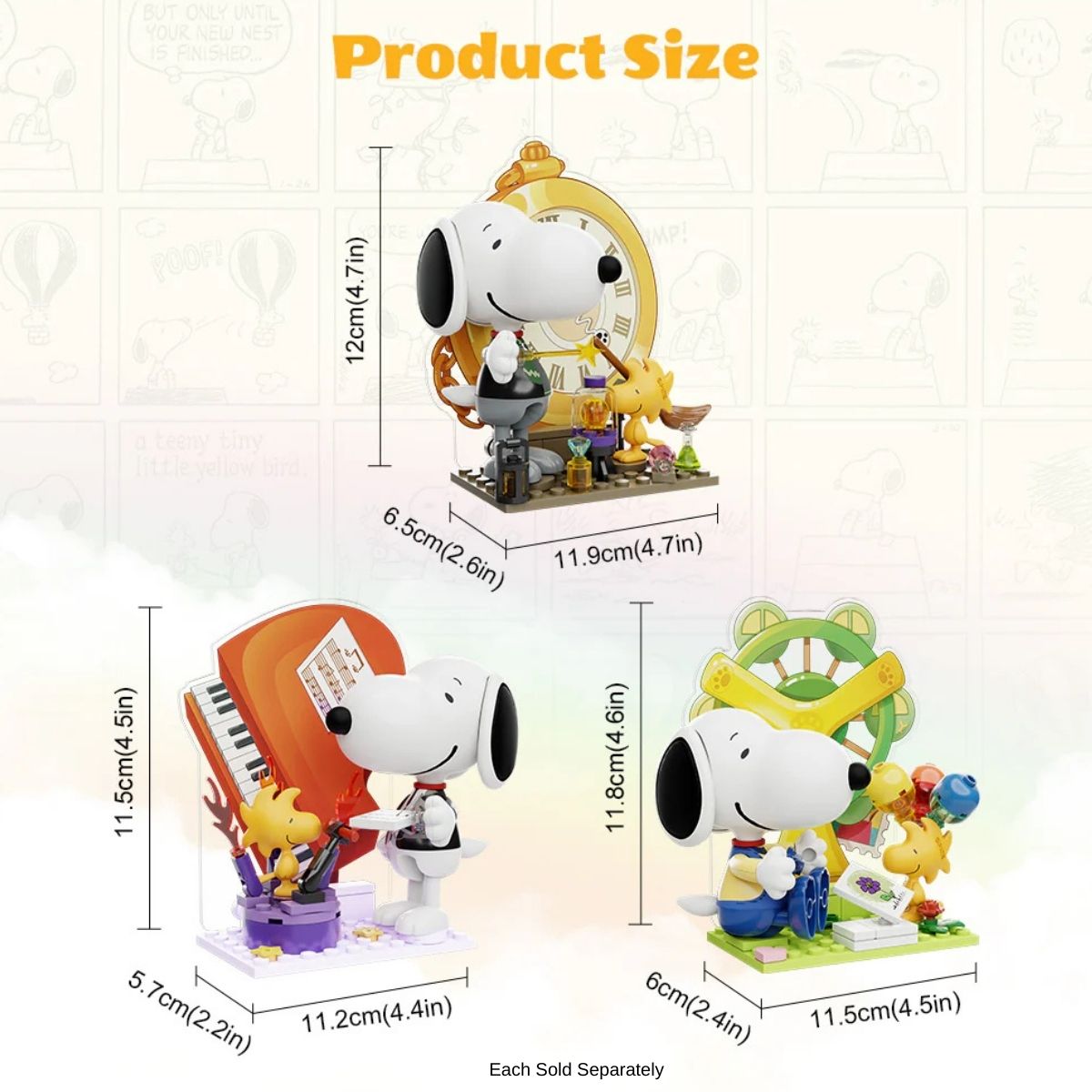 Pantasy Peanuts Snoopy Letter World Series 24-Piece Blind Box, 1 Piece