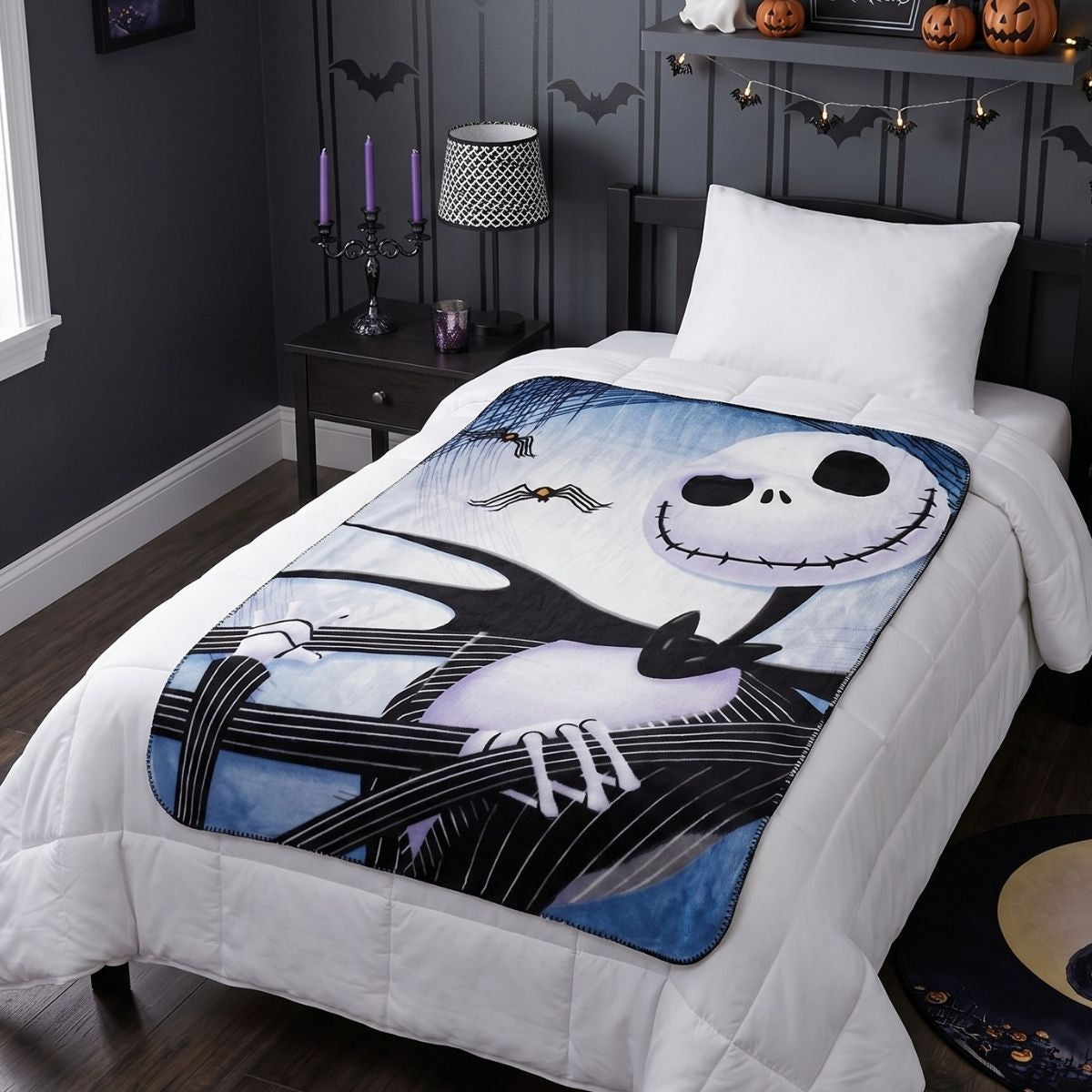 Disney The Nightmare Before Christmas Jack Skellington 45" x 60" Fleece Throw Blanket