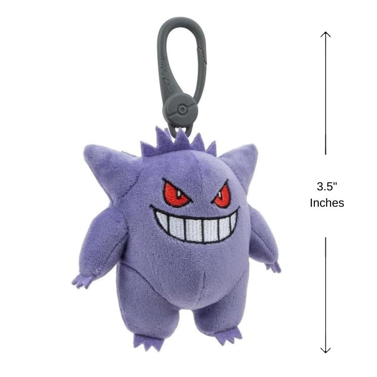 Pokemon™ 3.5 Inch Backpack Clip-On Gengar Plush Toy