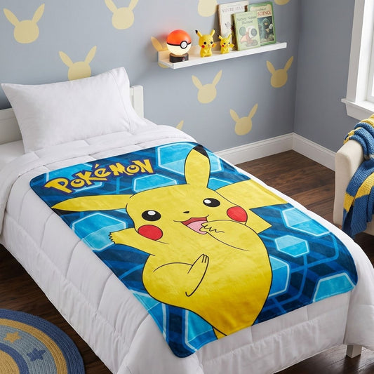 Pokemon Pikachu 45" x 60" Fleece Throw Blanket