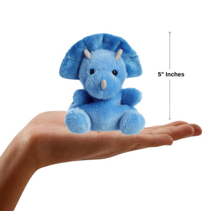 Aurora® Palm Pals™ Tank Triceratops™ 5 Inch Stuffed Animal Toy #1-045 Prehistoric