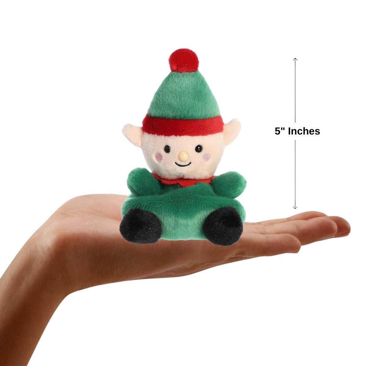 Aurora® Palm Pals™ Jolly Elf™ 5 Inch Stuffed Animal Toy #1-230 Holiday
