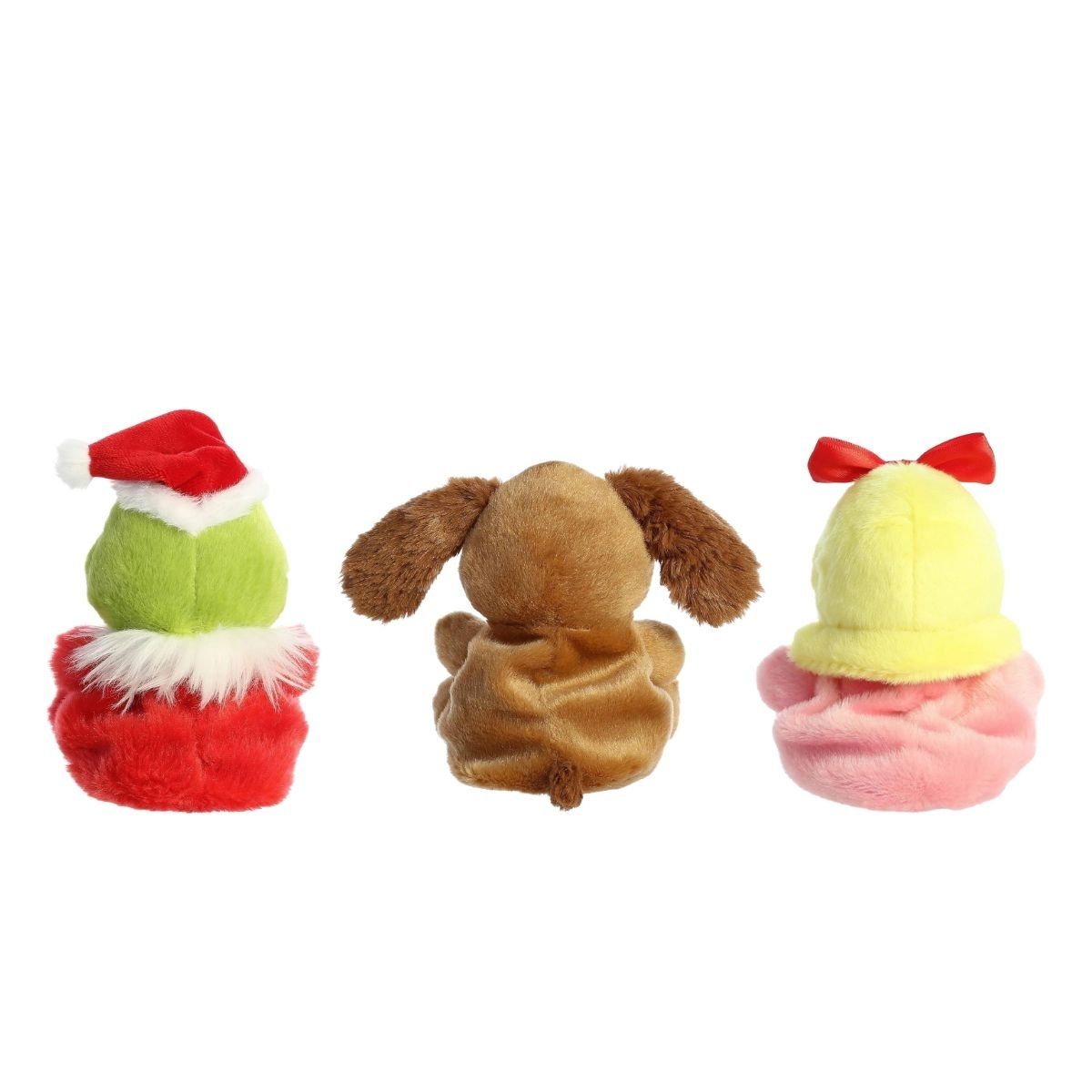 Aurora® Palm Pals™ Dr. Seuss™ 5 Inch Christmas Plush Trio Set, Santa Grinch, Cindy Lou, & Max