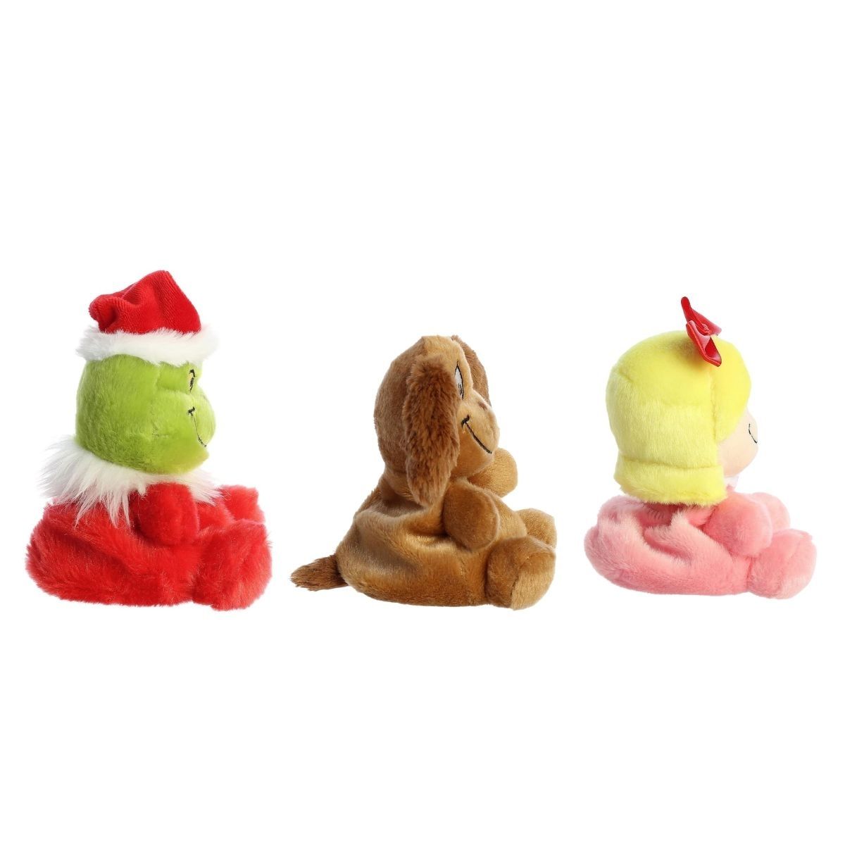 Aurora® Palm Pals™ Dr. Seuss™ 5 Inch Christmas Plush Trio Set, Santa Grinch, Cindy Lou, & Max