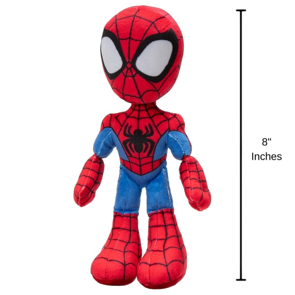 Marvel Spidey and His Amazing Friends 8 Inch Stuffed Animal Plush Toy, Spidey