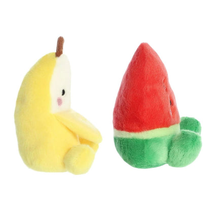 Aurora® Palm Pals™ Cravings Duo 5" Inch Plush Set, Sandy Watermelon & Gwen Banana