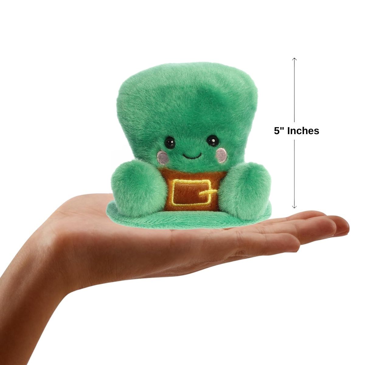 Aurora® Palm Pals™ Finnigan Leprechaun Hat™ 5 Inch Stuffed Animal Toy #1-299 Seasonal