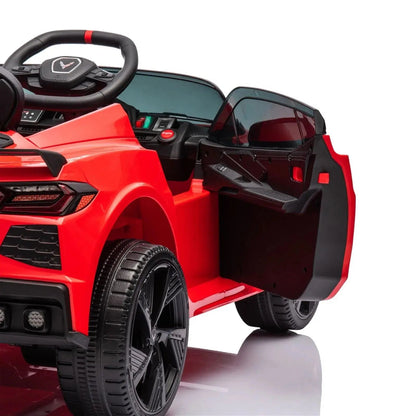 Freddo Toys 12V Chevrolet Corvette C8 Stingray 1-Seater Kids Ride-On Car