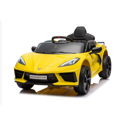 Freddo Toys 12V Chevrolet Corvette C8 Stingray 1-Seater Kids Ride-On Car