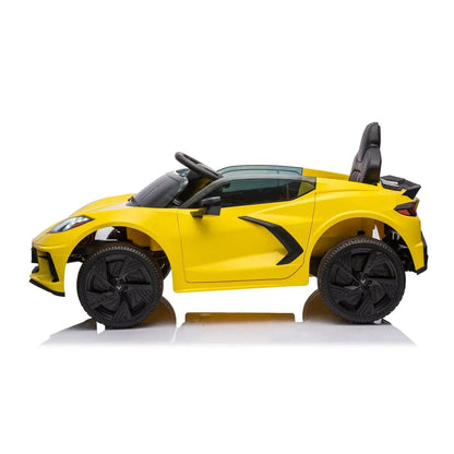 Freddo Toys 12V Chevrolet Corvette C8 Stingray 1-Seater Kids Ride-On Car