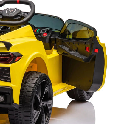 Freddo Toys 12V Chevrolet Corvette C8 Stingray 1-Seater Kids Ride-On Car